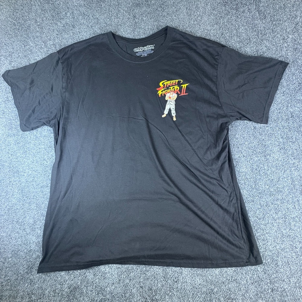 VTG Capcom Street Fighter II T-Shirt Men 3XL Black World Warrior Championship 92